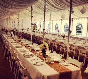 An event set up at Meadowbank